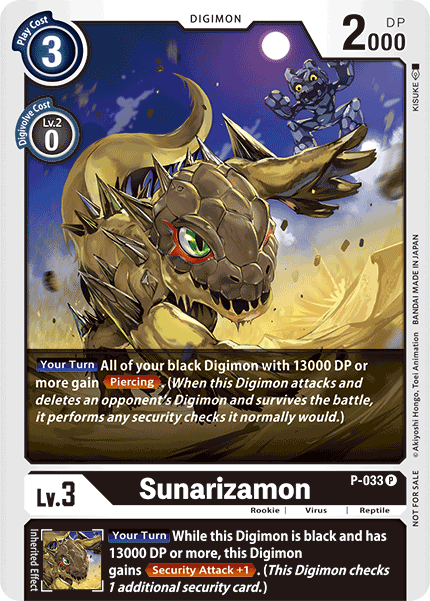 Sunarizamon (P-033) | DigimonCardGame Wiki | Fandom