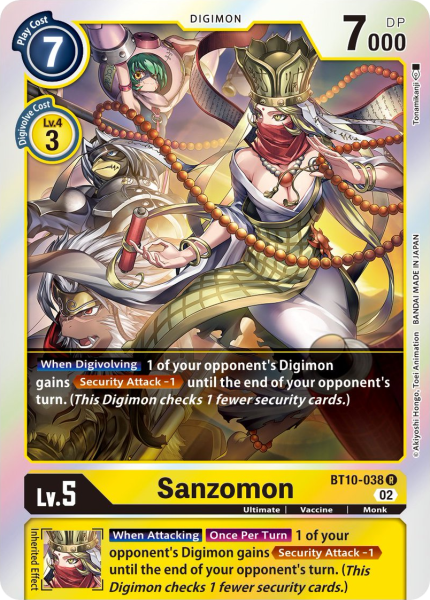 Sanzomon (BT10-038) | DigimonCardGame Wiki | Fandom Sanzomon (BT10-038) | DigimonCardGame Wiki | Fandom