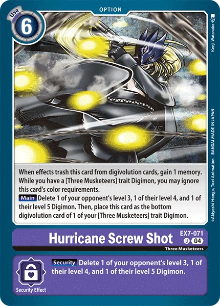 Hurricane Screw Shot (EX7-071) | DigimonCardGame Wiki | Fandom
