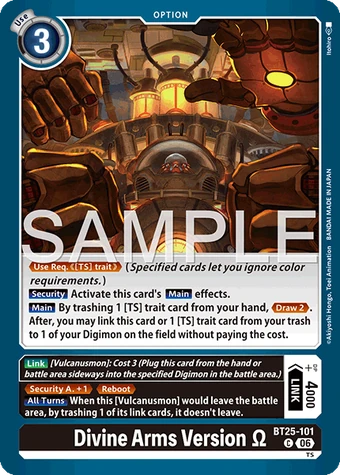 Divine Arms Version Ω (BT25-101) | DigimonCardGame Wiki | Fandom
