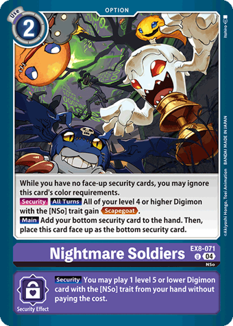Nightmare Soldiers (EX8-071) | DigimonCardGame Wiki | Fandom