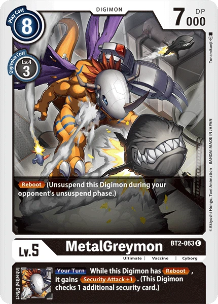 MetalGreymon (BT2-063) | DigimonCardGame Wiki | Fandom