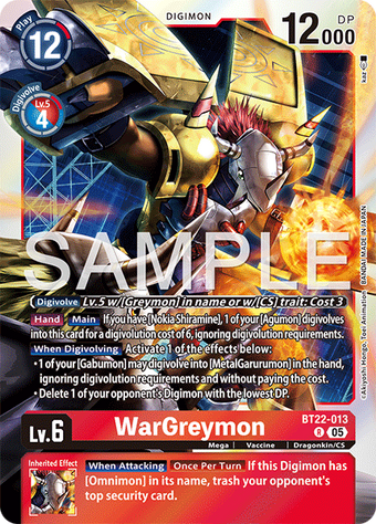 WARGREYMON ウォーグレイモン　未開封 70726f647563742f4254312d303235