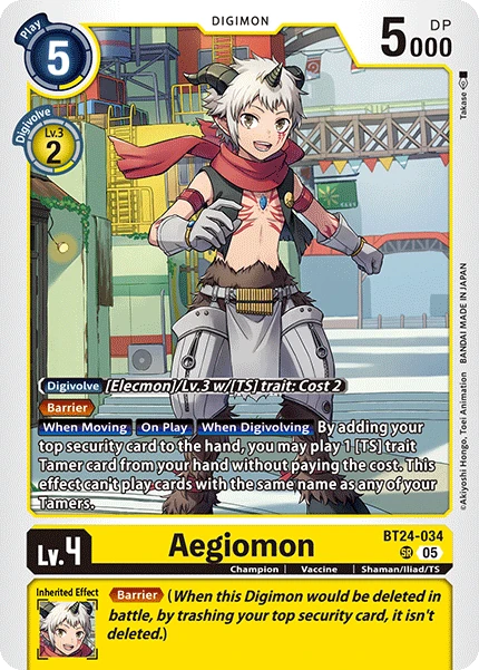 Aegiomon (BT24-034) | DigimonCardGame Wiki | Fandom