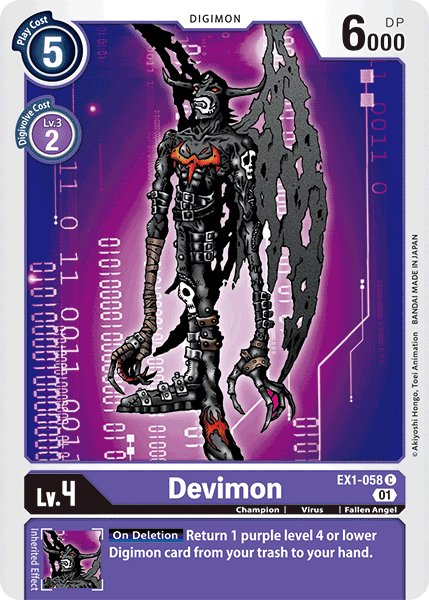 Devimon (EX1-058) | DigimonCardGame Wiki | Fandom