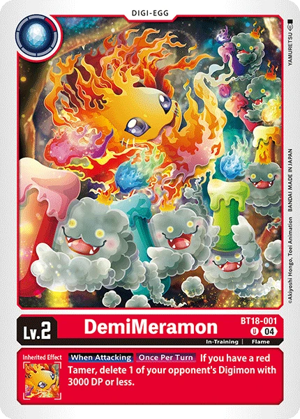 DemiMeramon (BT18-001) | DigimonCardGame Wiki | Fandom