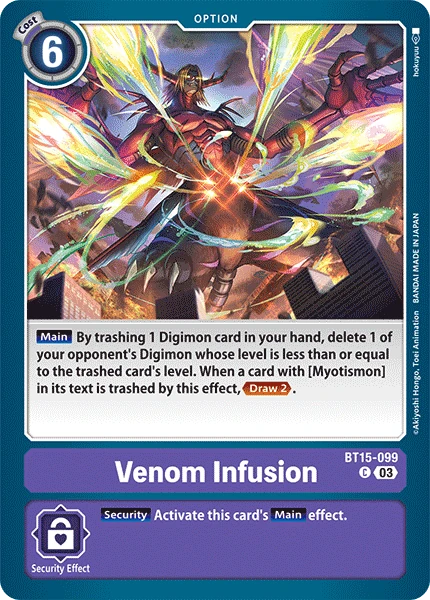 totomonページ Venom Infusion (BT15-099) | DigimonCardGame Wiki | Fandom