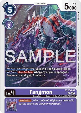 Fangmon (BT25-081) | DigimonCardGame Wiki | Fandom