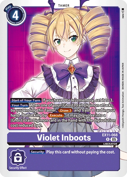 Violet Inboots (EX11-068) | DigimonCardGame Wiki | Fandom
