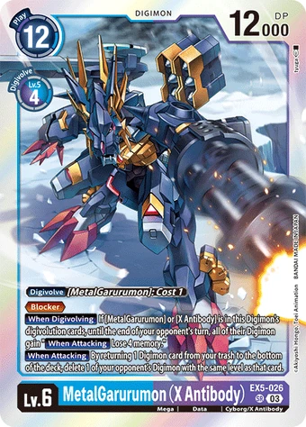 MetalGarurumon (X Antibody) (EX5-026) | DigimonCardGame Wiki | Fandom