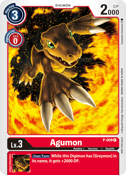 Agumon (P-009) | DigimonCardGame Wiki | Fandom Agumon (P-009) | DigimonCardGame Wiki | Fandom