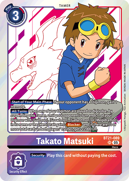 Takato Matsuki (BT21-089) | DigimonCardGame Wiki | Fandom