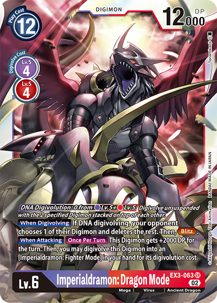 Imperialdramon: Dragon Mode (EX3-063) | DigimonCardGame Wiki
