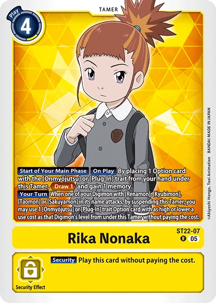 Rika Nonaka (ST22-07) | DigimonCardGame Wiki | Fandom