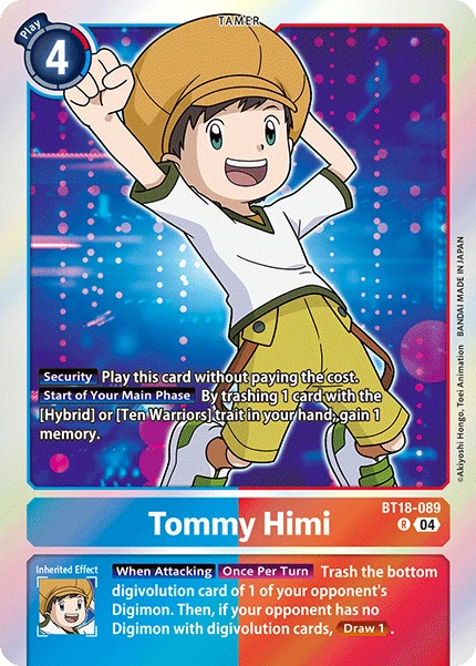 Tommy Himi (BT18-089) | DigimonCardGame Wiki | Fandom