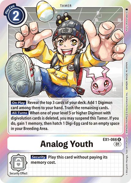 Analog Youth (EX1-066) | DigimonCardGame Wiki | Fandom