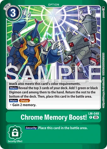 Chrome Memory Boost! (LM-048) | DigimonCardGame Wiki | Fandom