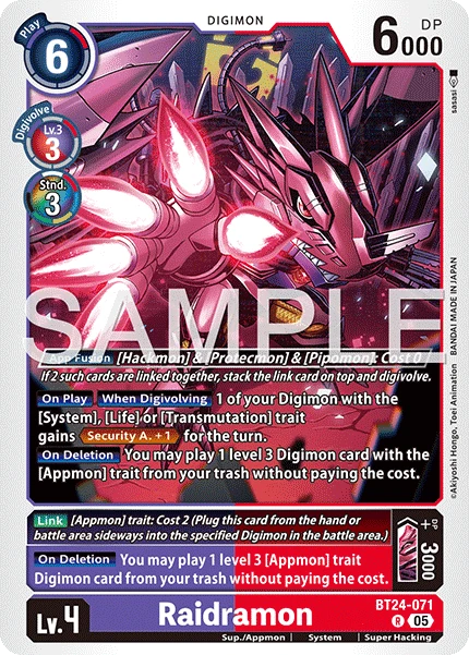 Raidramon (BT24-071) | DigimonCardGame Wiki | Fandom