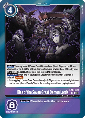 Rise of the Seven Great Demon Lords (EX6-069) | DigimonCardGame Wiki |  Fandom