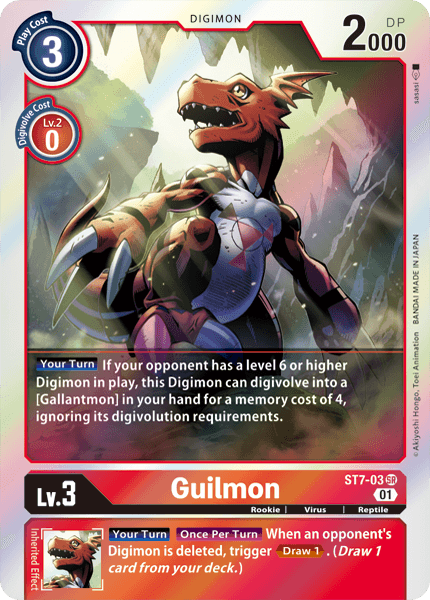 Guilmon (ST7-03) | DigimonCardGame Wiki | Fandom Guilmon (ST7-03) | DigimonCardGame Wiki | Fandom