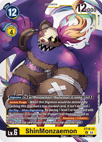 ShinMonzaemon (ST19-13) | DigimonCardGame Wiki | Fandom