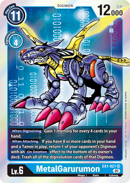 MetalGarurumon (EX1-021) | DigimonCardGame Wiki | Fandom