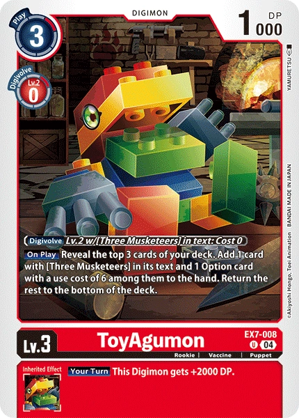 ToyAgumon (EX7-008) | DigimonCardGame Wiki | Fandom