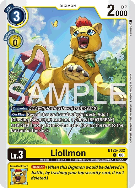 Liollmon (BT25-032) | DigimonCardGame Wiki | Fandom