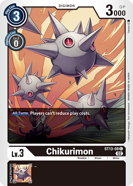 コッコマン様s援用 Chikurimon (ST13-08) | DigimonCardGame Wiki | Fandom