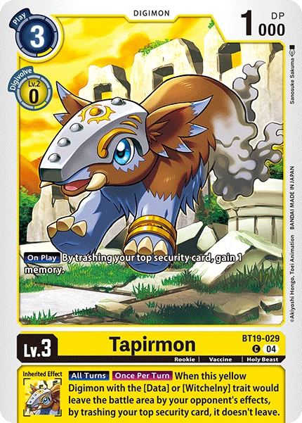 その他 Beyond Telemon Seath Tapirmon (BT19-029) | DigimonCardGame Wiki | Fandom