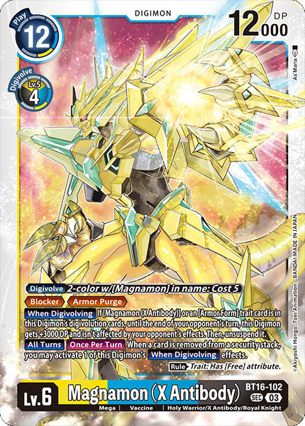 Magnamon (X Antibody) (BT16-102) | DigimonCardGame Wiki | Fandom