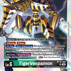 2024 デジモンカード タイガーヴェスパモン BT18-056 PSA 10