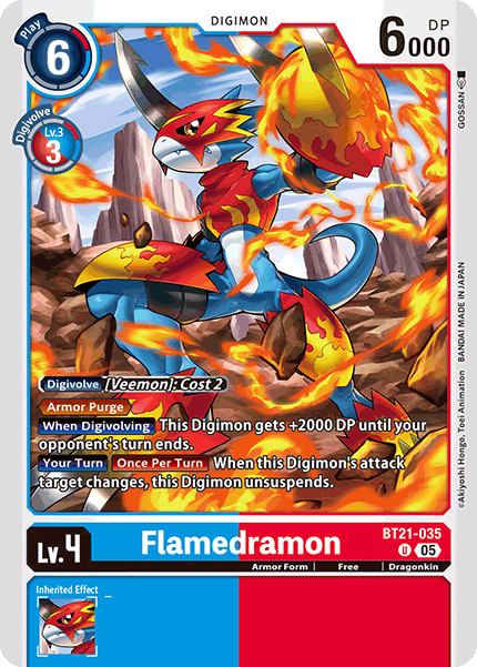 Flamedramon (BT21-035) | DigimonCardGame Wiki | Fandom