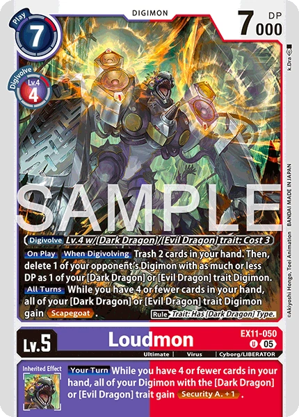 Loudmon (EX11-050) | DigimonCardGame Wiki | Fandom