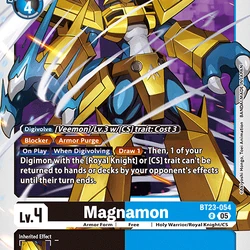 digimon card game magnamon Magnamon & Veemon Standard Size Card Sleeves – Usagi Draws main image 1