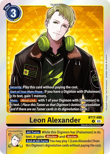 Leon Alexander (BT17-086) | DigimonCardGame Wiki | Fandom