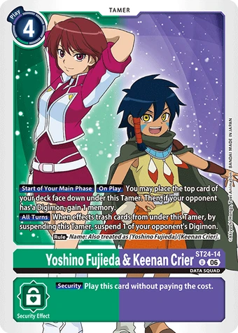 Yoshino Fujieda & Keenan Crier (ST24-14) | DigimonCardGame Wiki