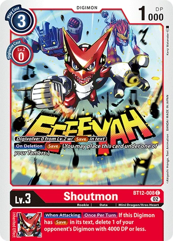 Shoutmon (BT12-008) | DigimonCardGame Wiki | Fandom
