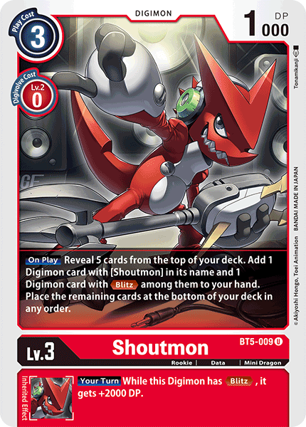 Shoutmon (BT5-009) | DigimonCardGame Wiki | Fandom