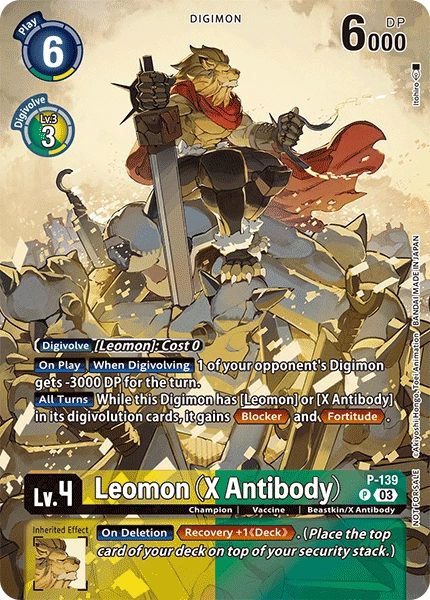 Leomon (X Antibody) (P-139) | DigimonCardGame Wiki | Fandom