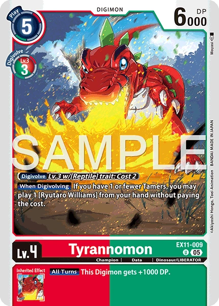 Tyrannomon (EX11-009) | DigimonCardGame Wiki | Fandom