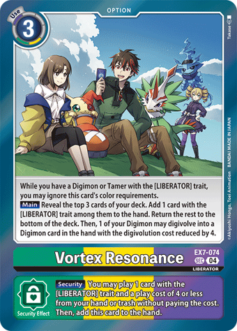 Vortex Resonance (EX7-074) | DigimonCardGame Wiki | Fandom