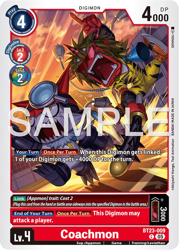 Coachmon (BT23-009) | DigimonCardGame Wiki | Fandom