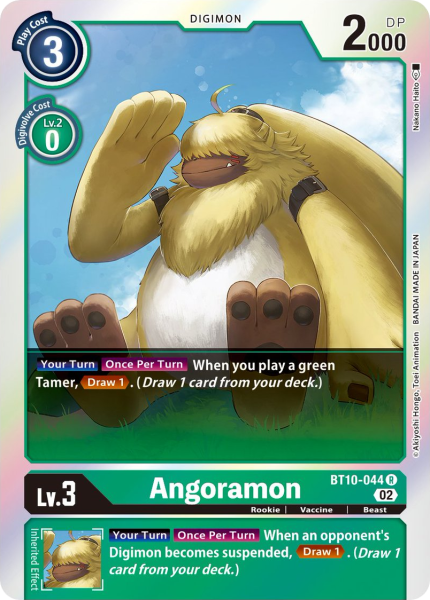 Angoramon (BT10-044) | DigimonCardGame Wiki | Fandom