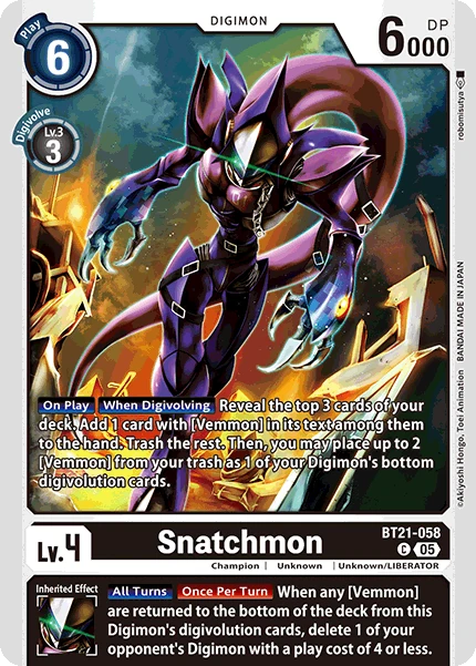 Snatchmon (BT21-058) | DigimonCardGame Wiki | Fandom