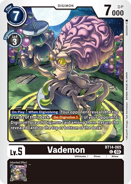 Vademon (BT14-065) | DigimonCardGame Wiki | Fandom Vademon (BT14-065) | DigimonCardGame Wiki | Fandom