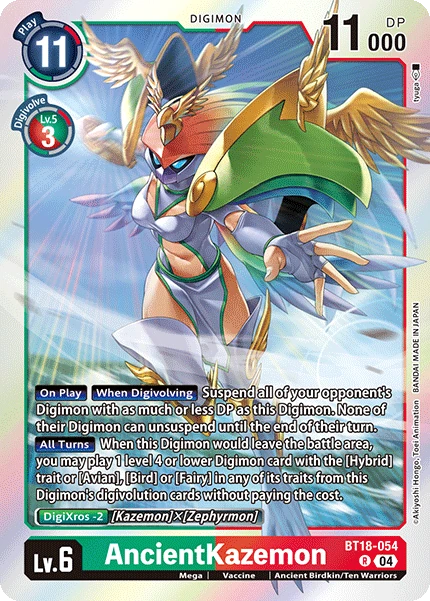 AncientKazemon (BT18-054) | DigimonCardGame Wiki | Fandom