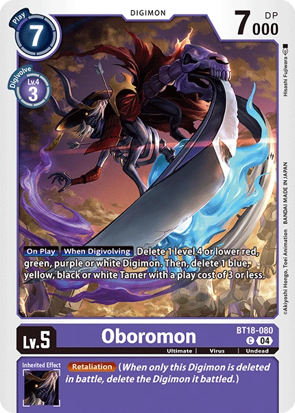 Oboromon (BT18-080) | DigimonCardGame Wiki | Fandom