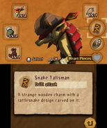Gear Status in the Snake Talisman