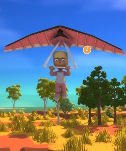 Pink Hang Glider